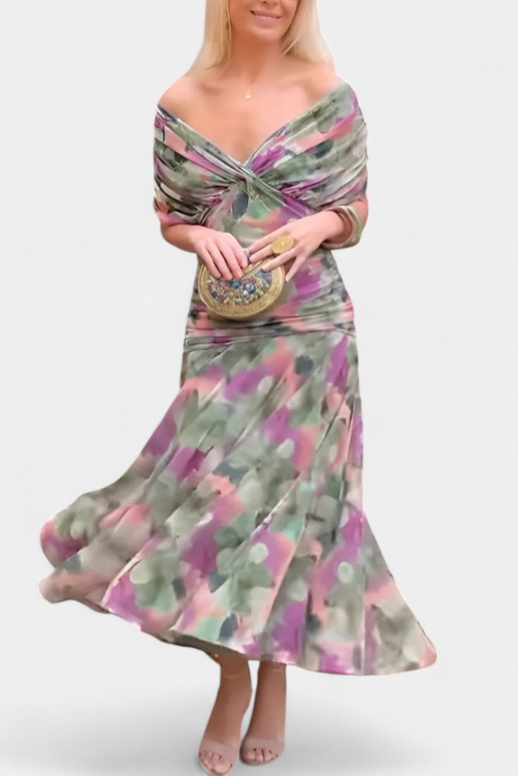 Evira - Robe Élégante Off-Épaule