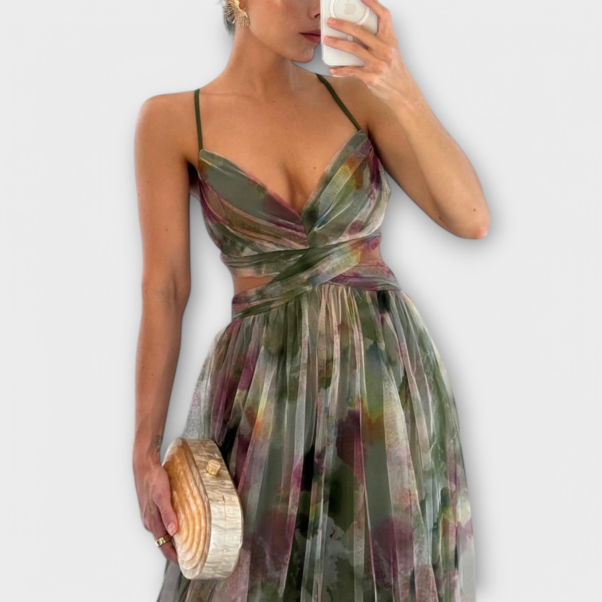 Robe Maxi Annai en Tricot - Élégante et Sculptante