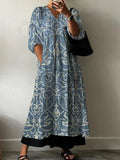 Robe Élégante avec Imprimé Floral Lia