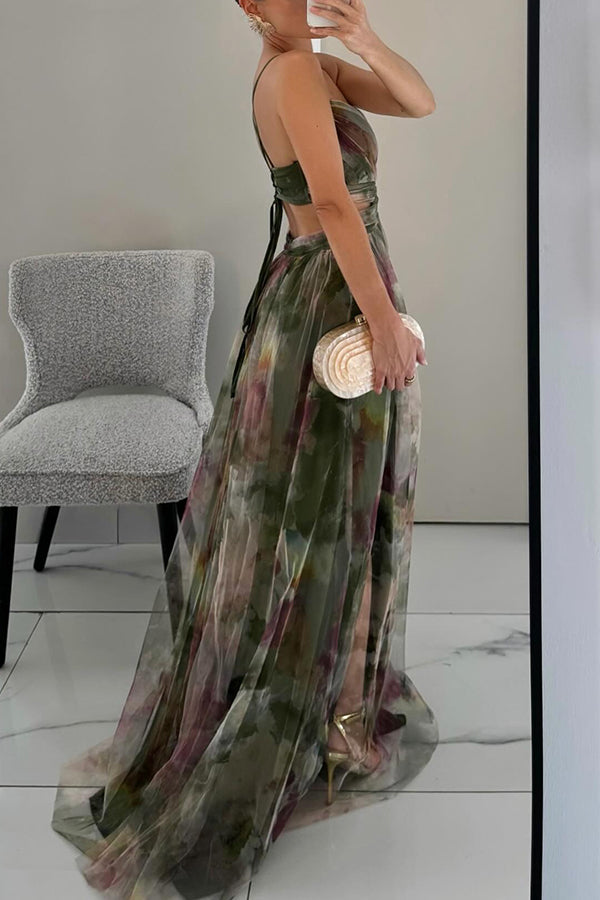 Esme – Robe à motifs fluides