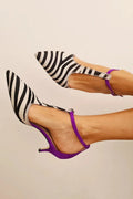 Davina™ | Talons Aiguilles avec Imprimé Zebra Audacieux