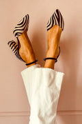 Keren™ | Talons Aiguille avec Imprimé Zèbre