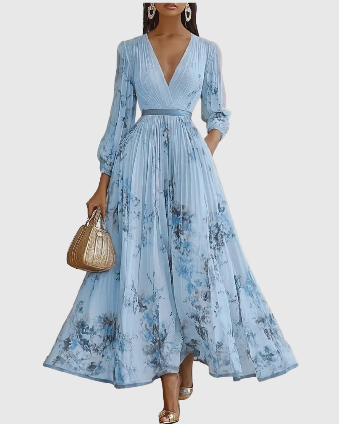 Suzanna - Robe Élégance Plissée