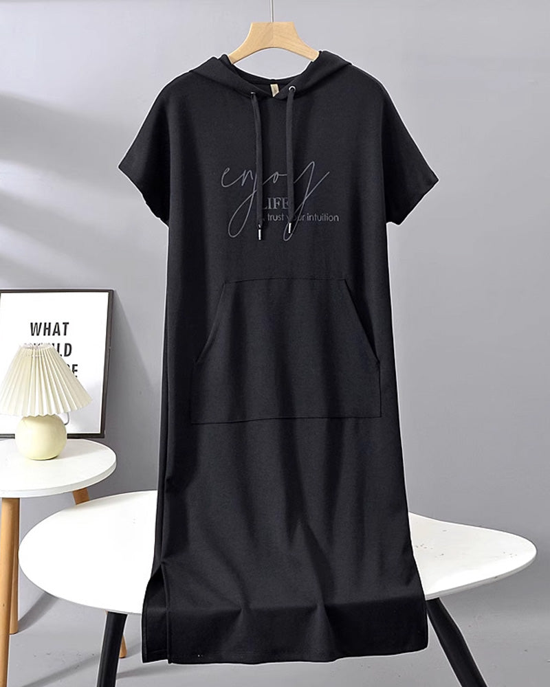 Bridget - Robe Sweat à Capuche Décontractée