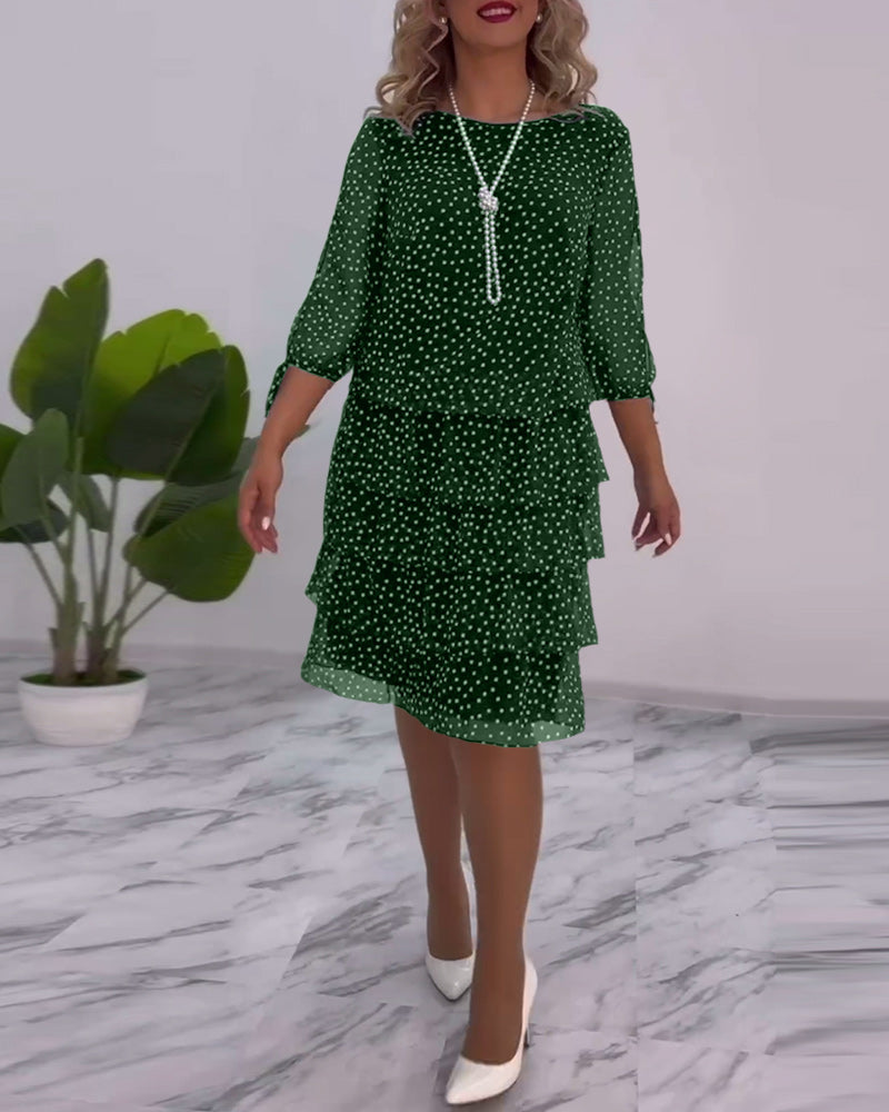 Tilly - Robe Superposée à Pois