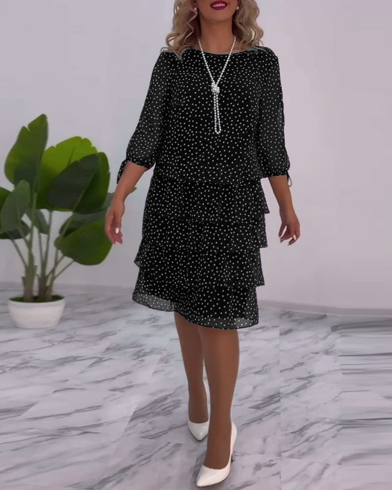 Tilly - Robe Superposée à Pois