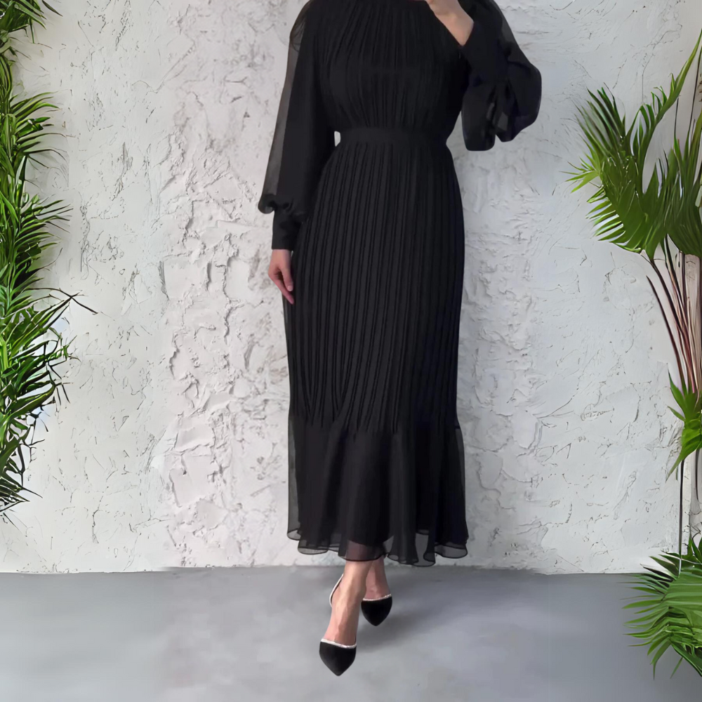 Hazel - Robe Élégante Plissée