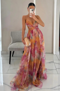 Esme – Robe à motifs fluides