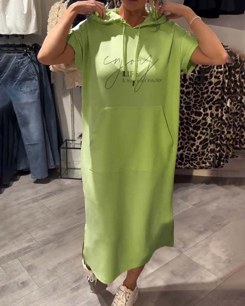 Bridget - Robe Sweat à Capuche Décontractée