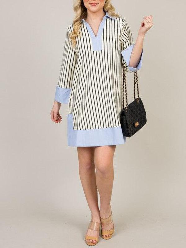 Margot - Robe à Rayures Classiques