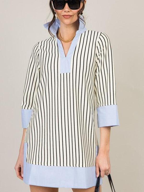 Margot - Robe à Rayures Classiques