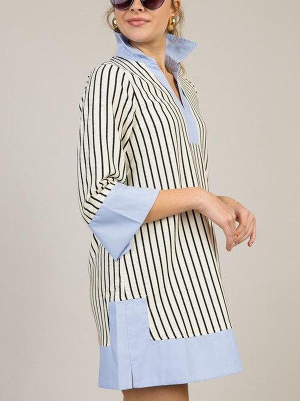 Margot - Robe à Rayures Classiques