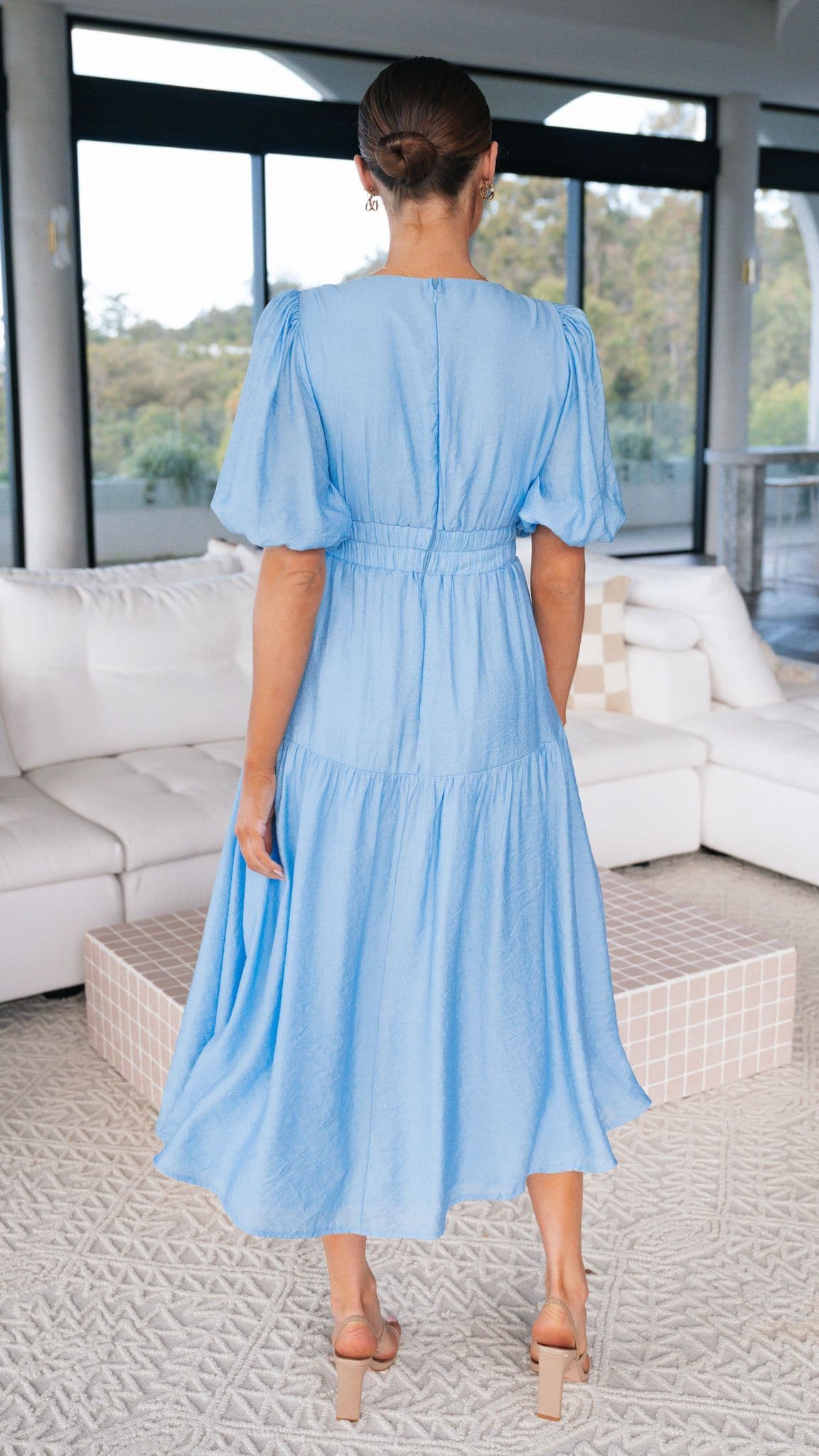 Robe Midi Erin - Bleu