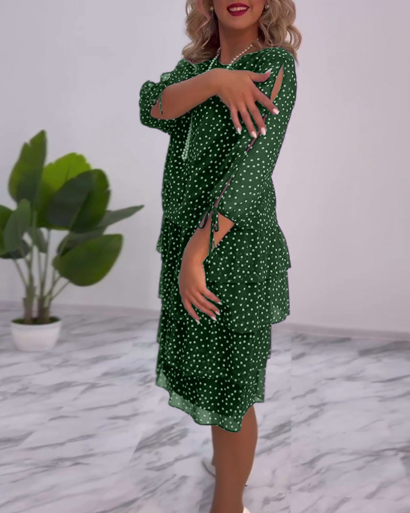 Tilly - Robe Superposée à Pois