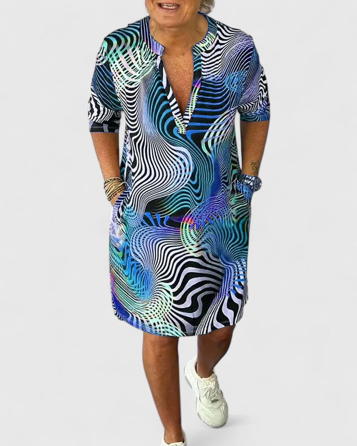 Helinae | Robe V-neck sophistiquée