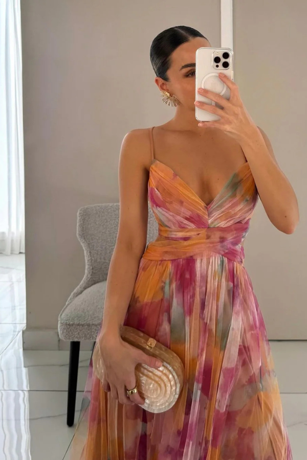 Esme – Robe à motifs fluides