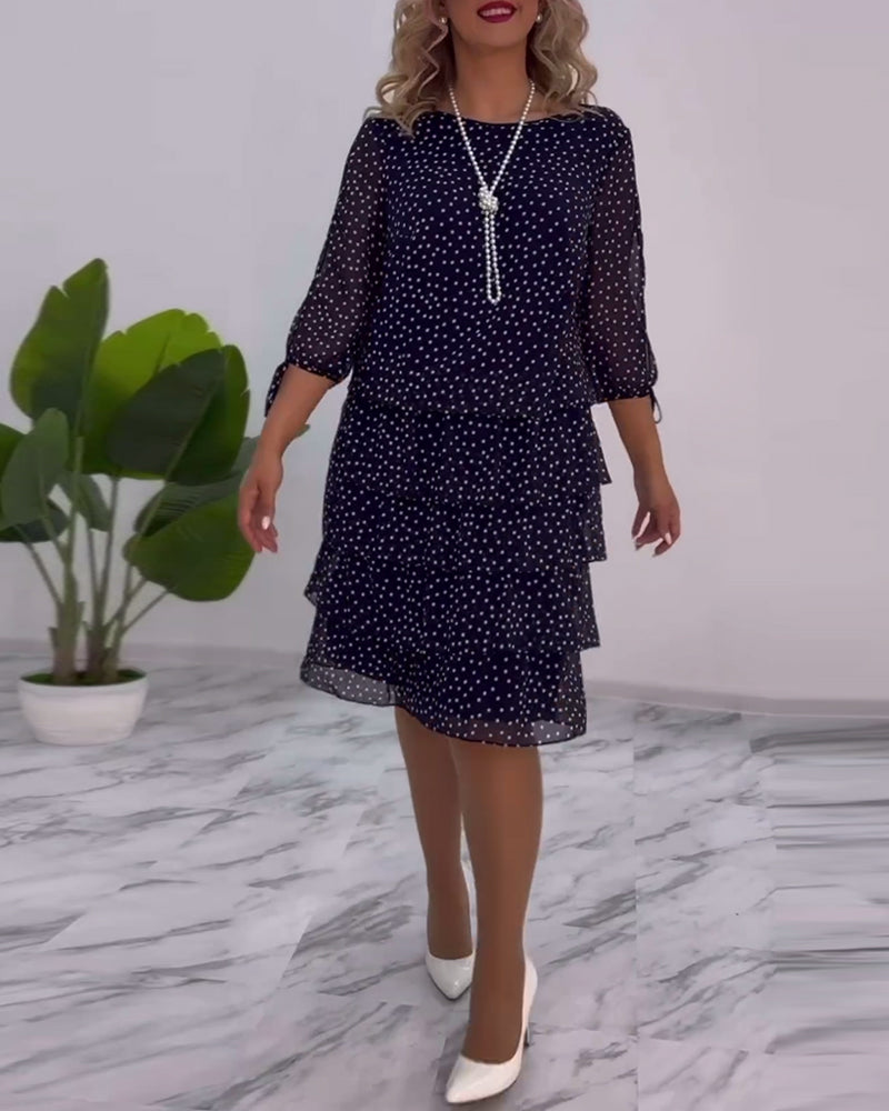 Tilly - Robe Superposée à Pois