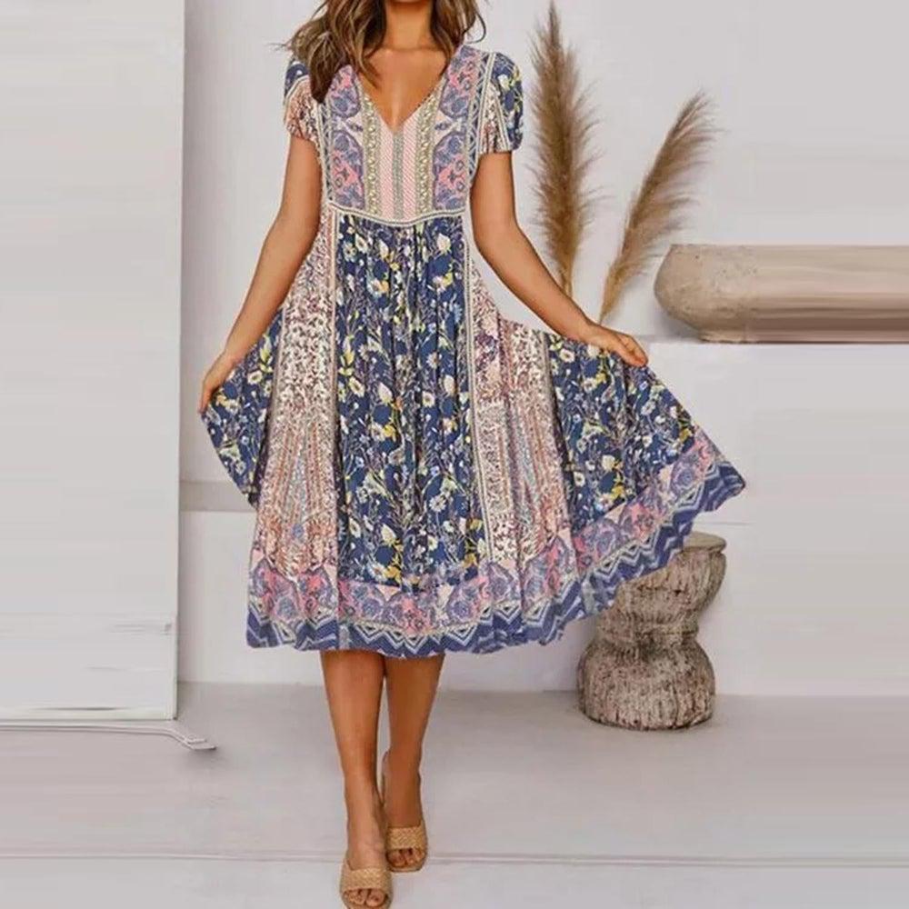 Indira - Robe Imprimée Boho