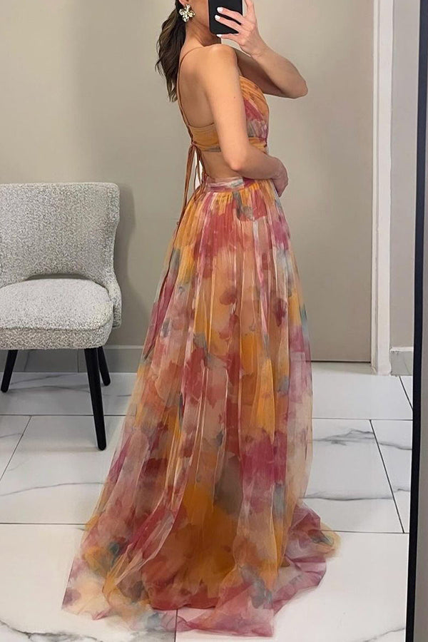 Esme – Robe à motifs fluides
