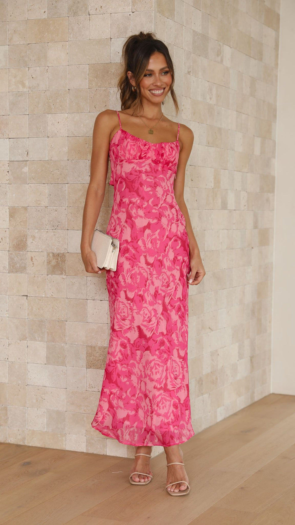 Robe Midi Margie - Fleurie Rose
