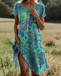 Alyanna - Robe Imprimée Vintage