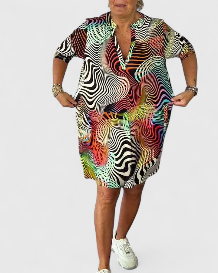 Helinae | Robe V-neck sophistiquée
