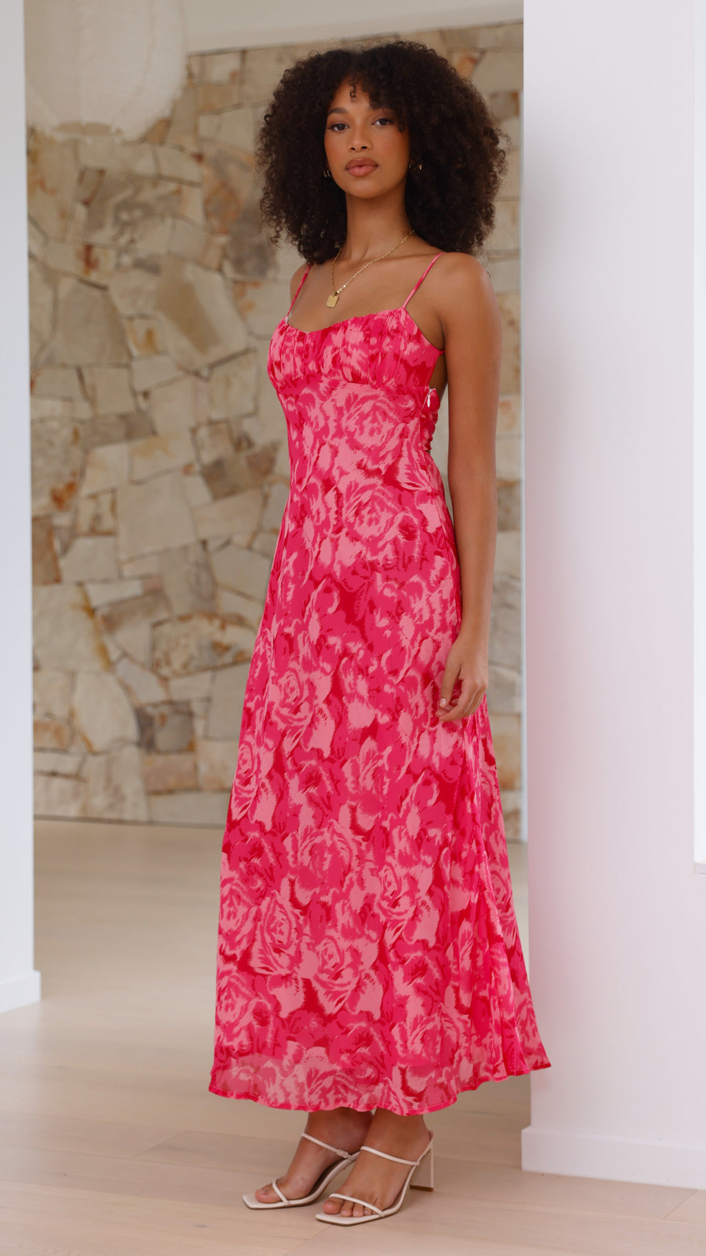 Robe Midi Margie - Fleurie Rose
