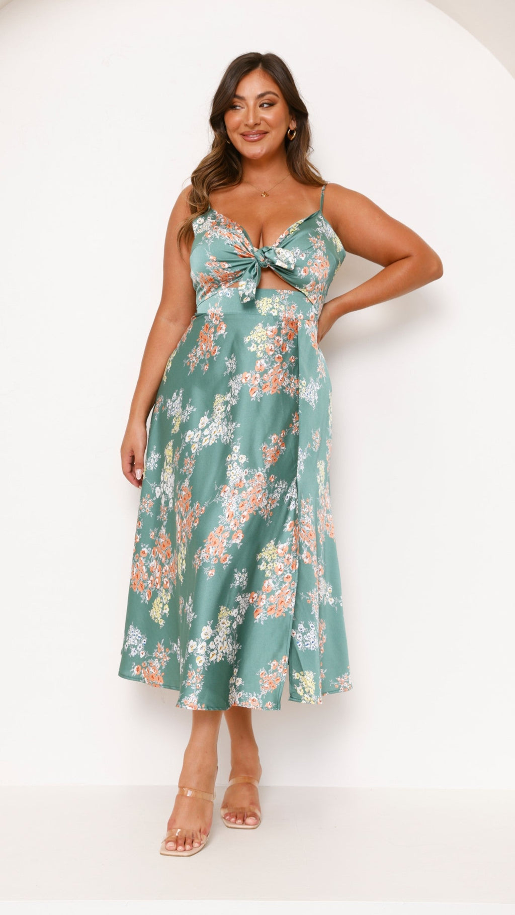 Robe Midi Dreamers - Fleur Verte