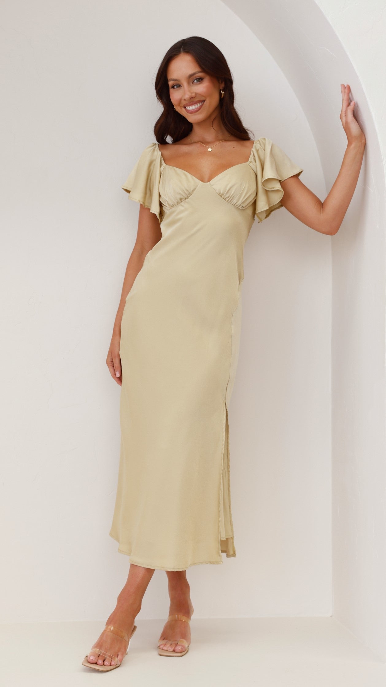 Robe Midi Louisa - Olive