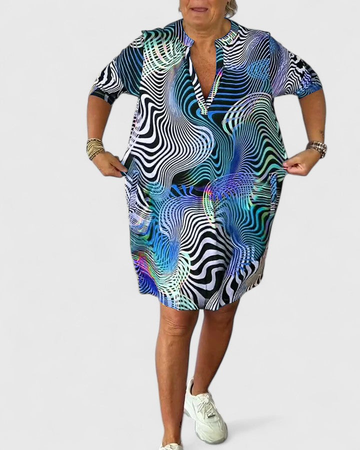 Helinae | Robe V-neck sophistiquée