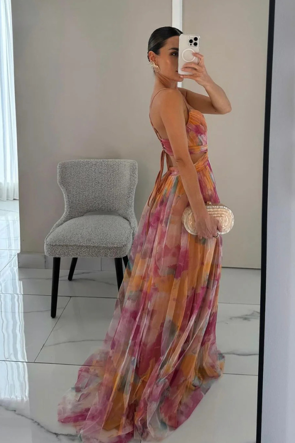 Esme – Robe à motifs fluides