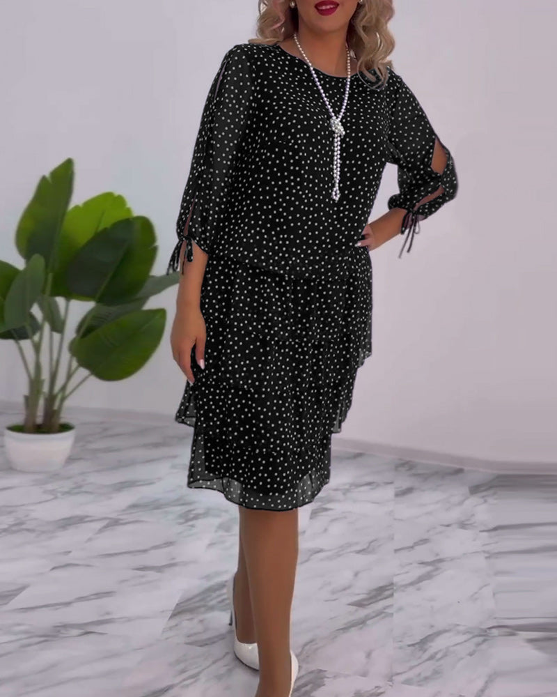 Tilly - Robe Superposée à Pois