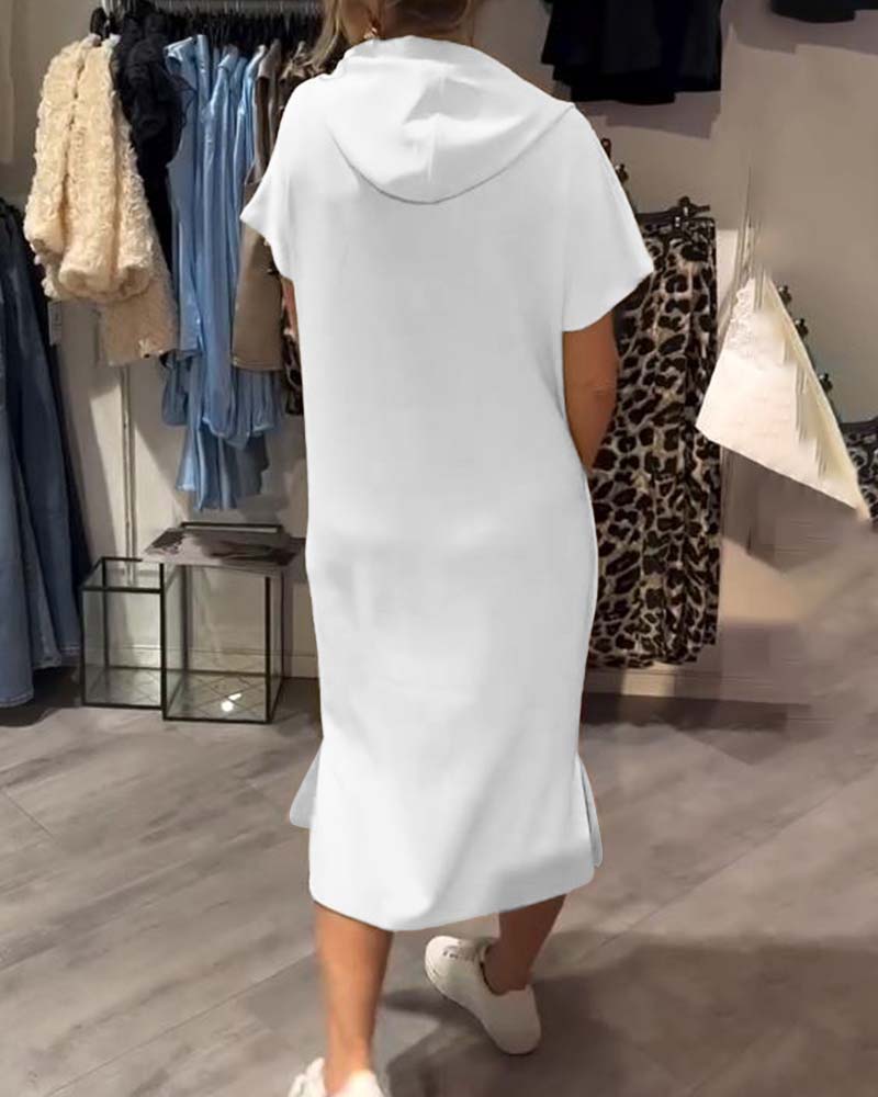 Bridget - Robe Sweat à Capuche Décontractée