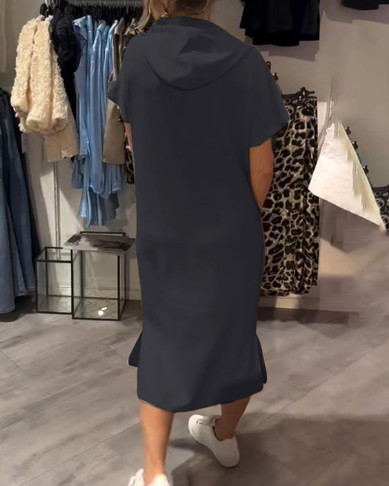 Bridget - Robe Sweat à Capuche Décontractée