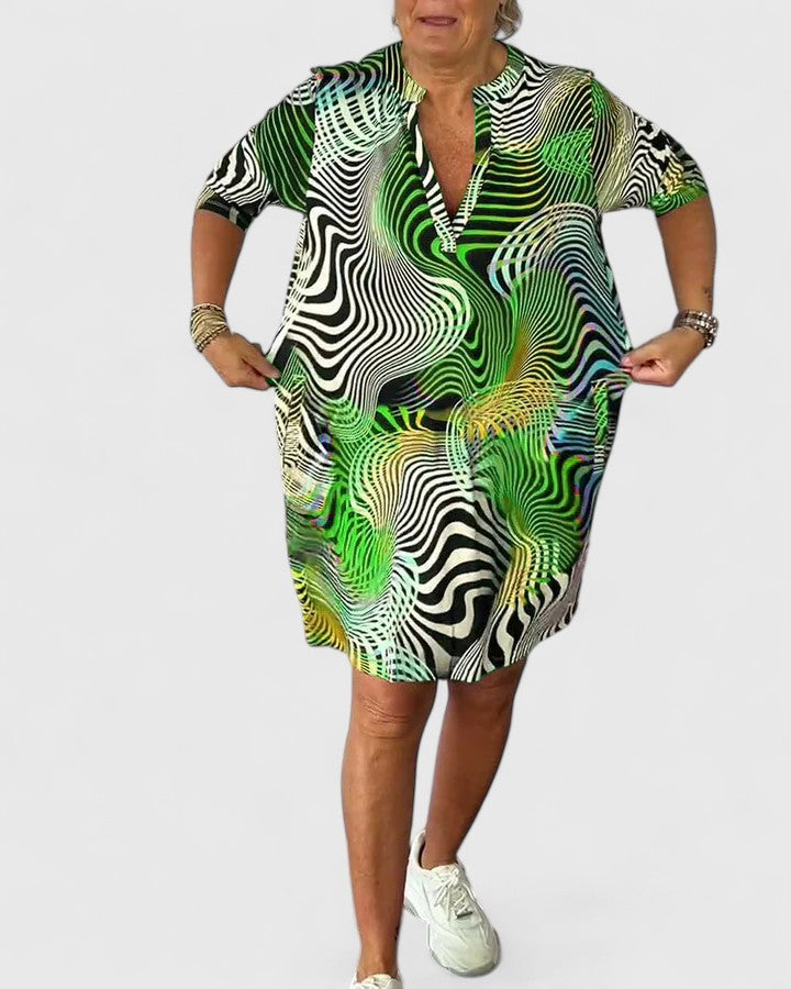Helinae | Robe V-neck sophistiquée
