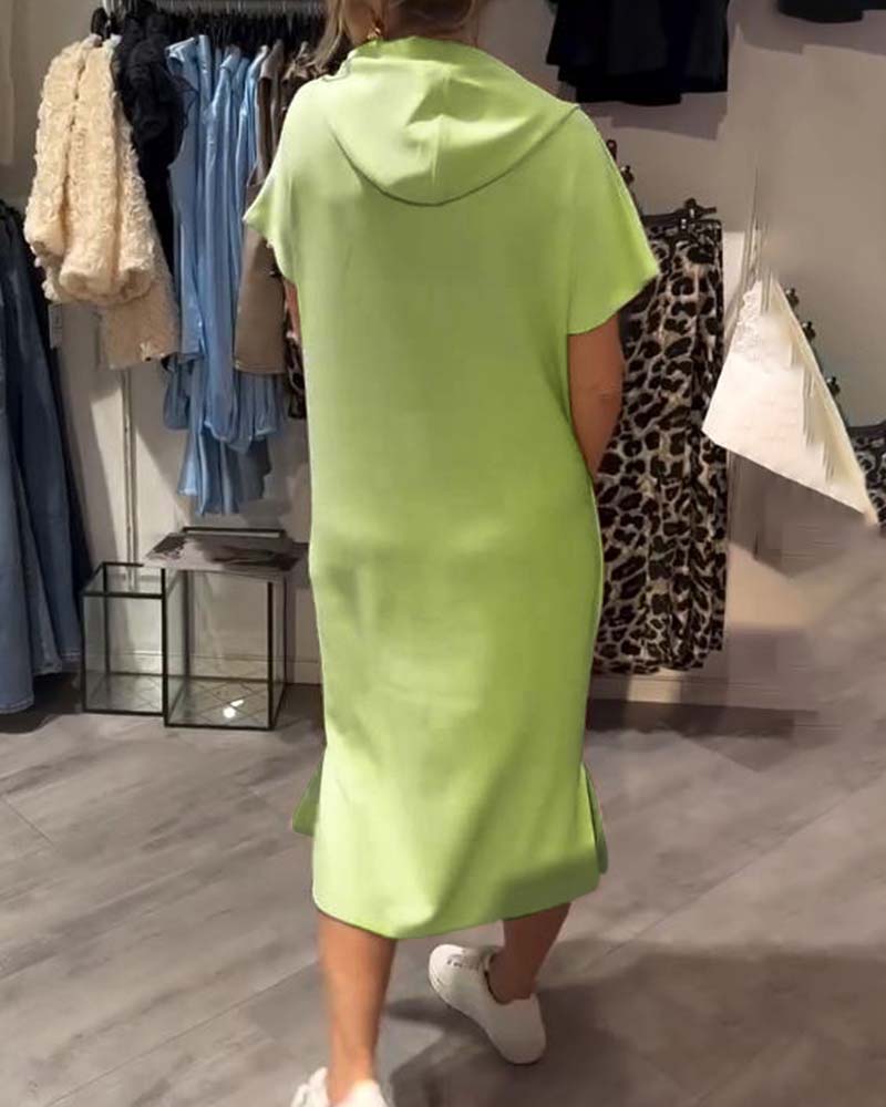 Bridget - Robe Sweat à Capuche Décontractée