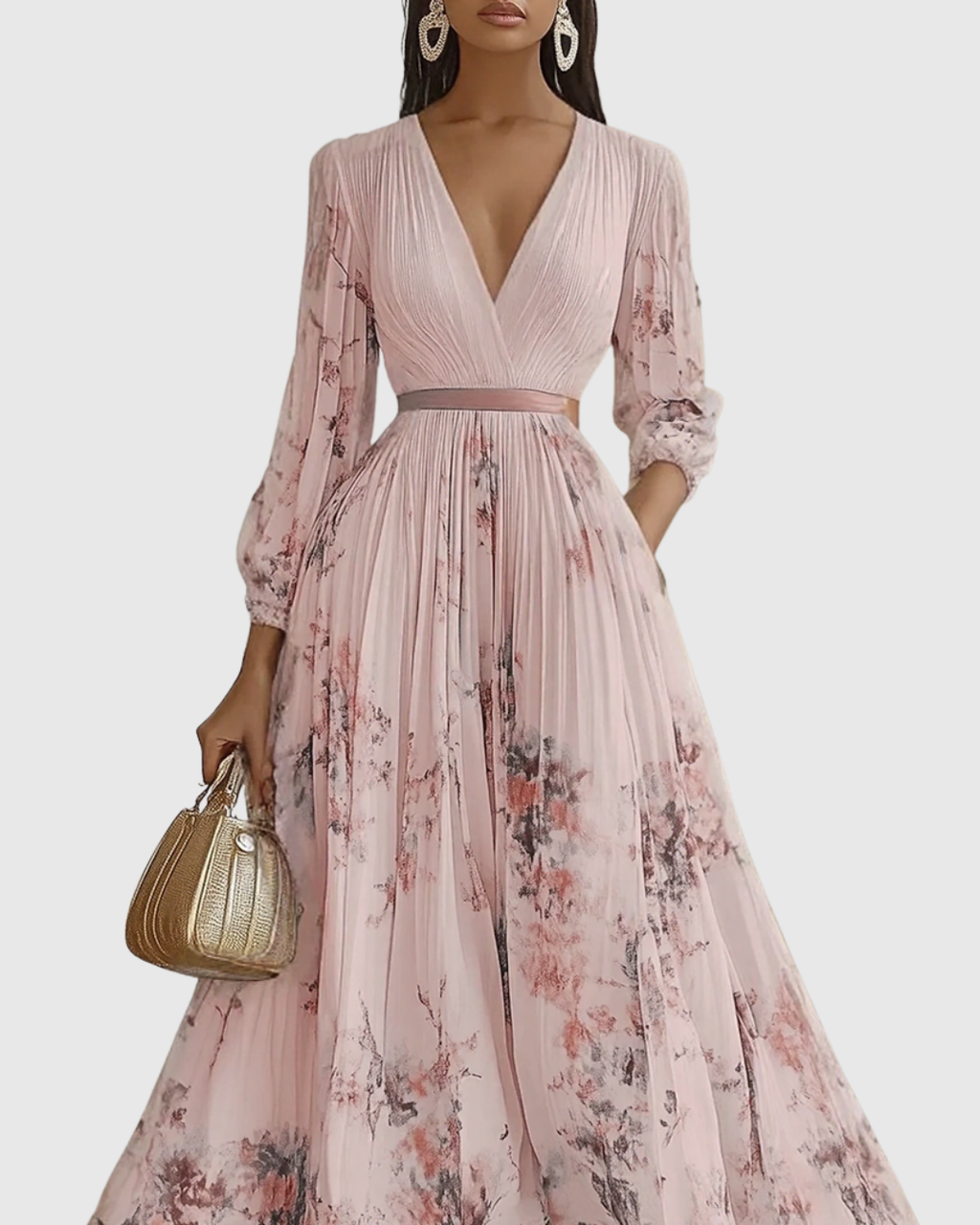 Suzanna - Robe Élégance Plissée