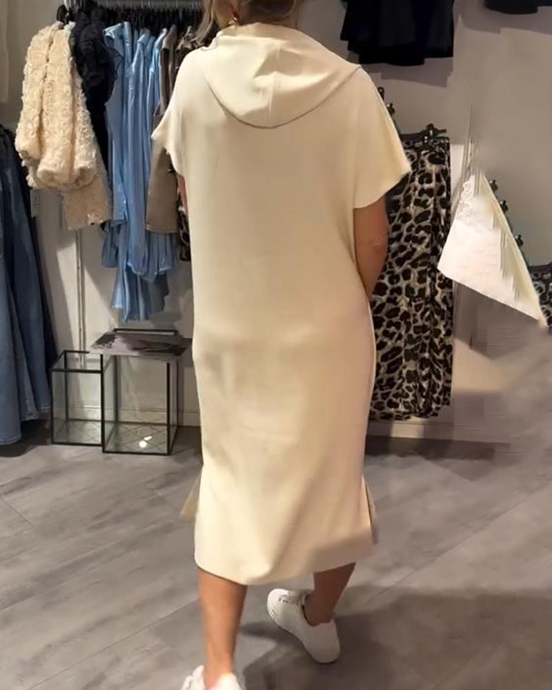 Bridget - Robe Sweat à Capuche Décontractée
