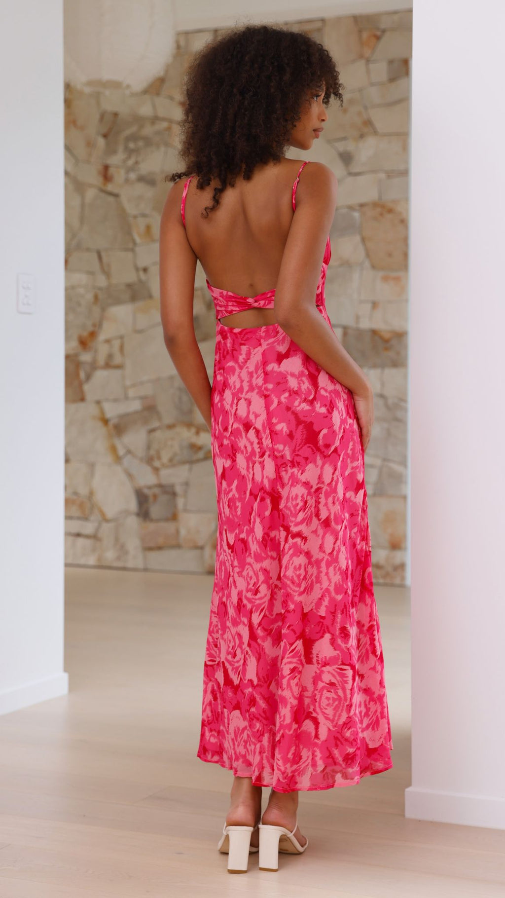 Robe Midi Margie - Fleurie Rose
