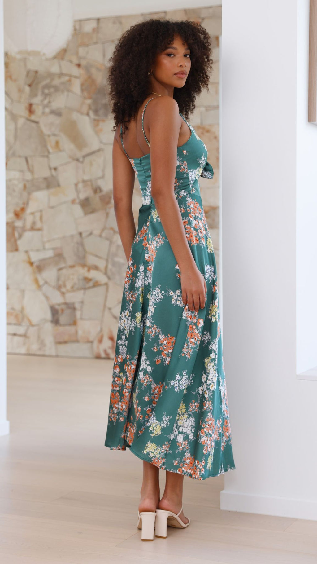 Robe Midi Dreamers - Fleur Verte