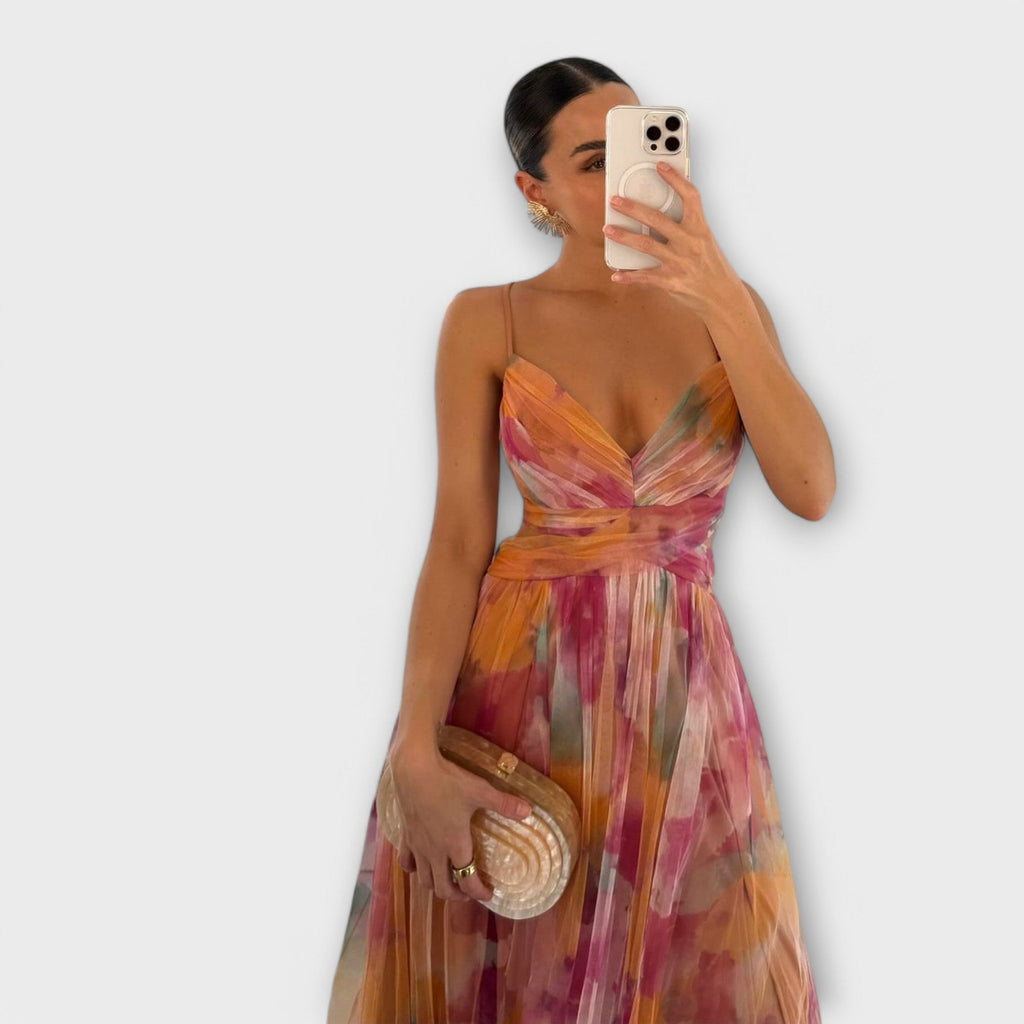 Robe Maxi Annai en Tricot - Élégante et Sculptante