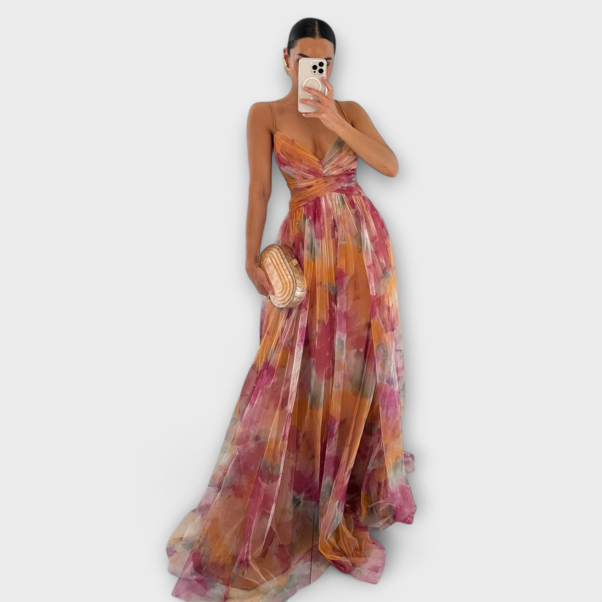 Robe Maxi Annai en Tricot - Élégante et Sculptante