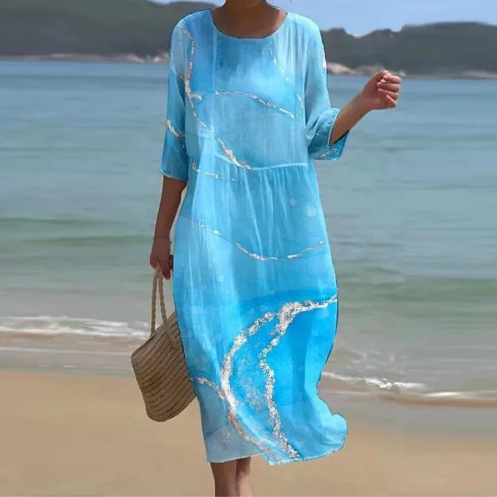 Marina - Robe Imprimée d'Été