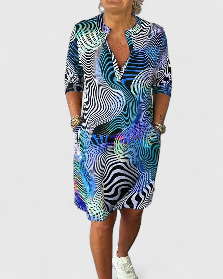 Helinae | Robe V-neck sophistiquée
