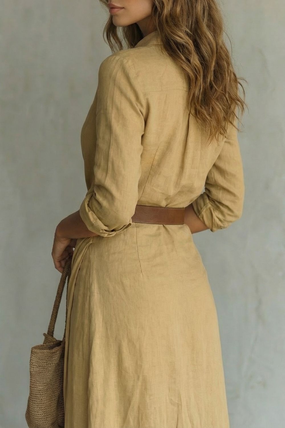Azura | Robe Maxi Ceinturée à Boutons