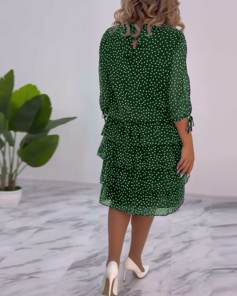 Tilly - Robe Superposée à Pois