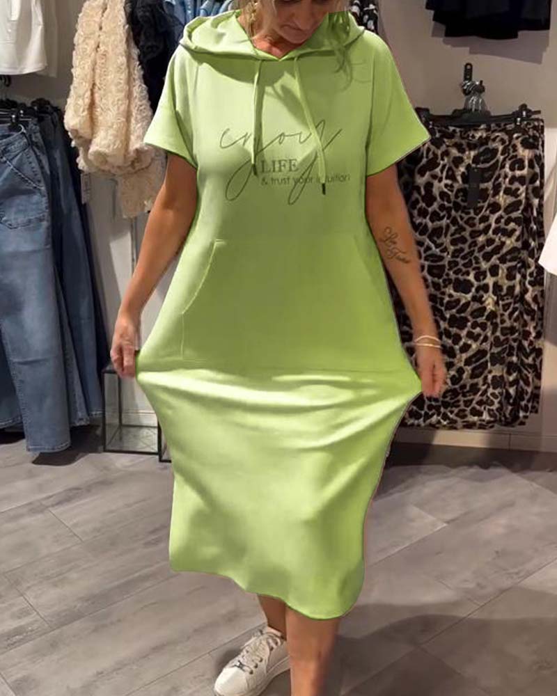 Bridget - Robe Sweat à Capuche Décontractée