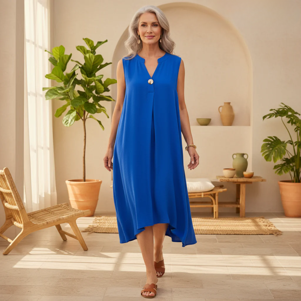 Elsie - Robe sans manches à décolleté en V