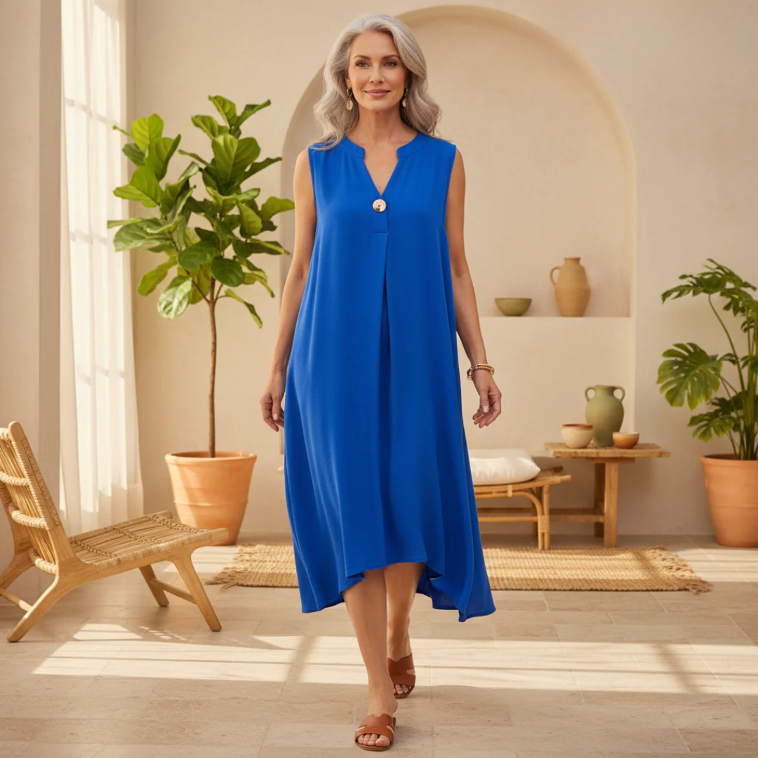 Elsie - Robe sans manches à décolleté en V