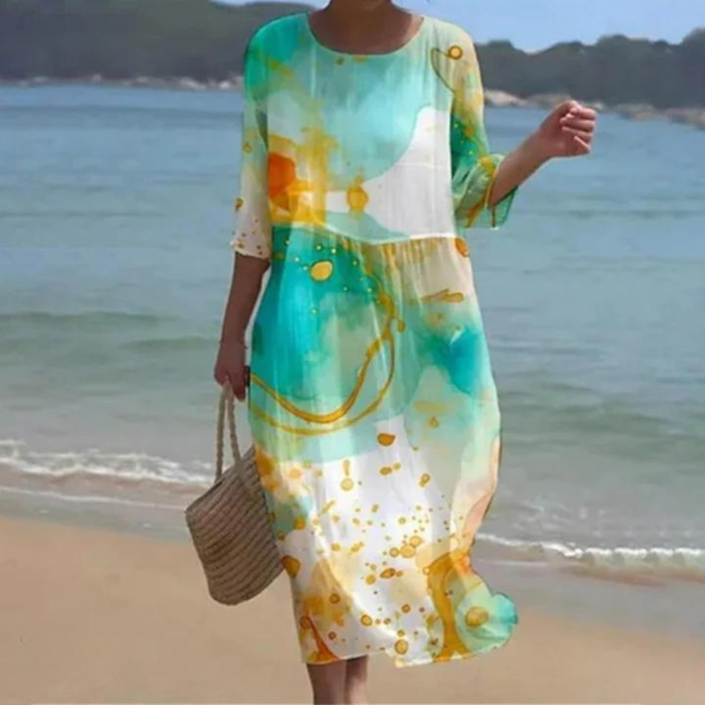 Marina - Robe Imprimée d'Été